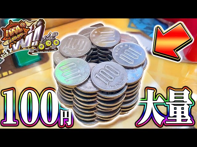 100円だけで2000枚のメダルタワーを建てる事は出来るのか検証してみた