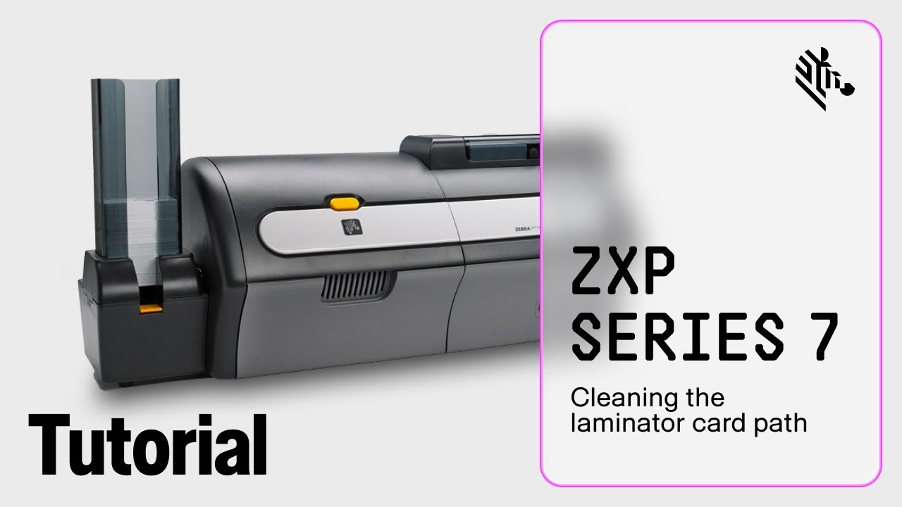 Zebra ZXP Series 7 How-To: Clear a Laminator Card Jam - YouTube
