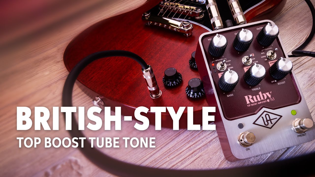 Universal Audio | UAFX RUBY '63 | British Top Boost Amp w/ Vibrato