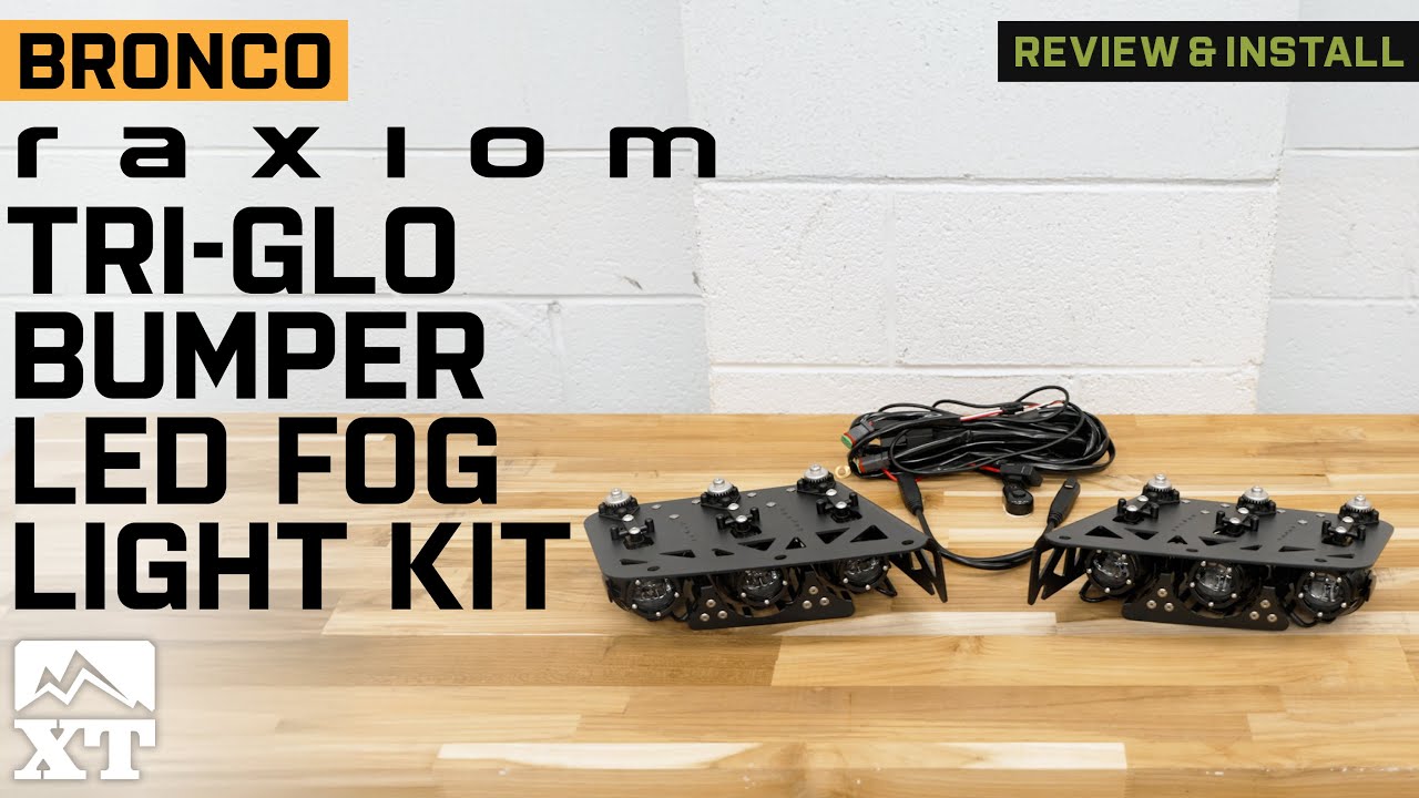 Raxiom Bronco Tri-Glo Bumper Mounted LED Fog Light Kit FB33913 (21