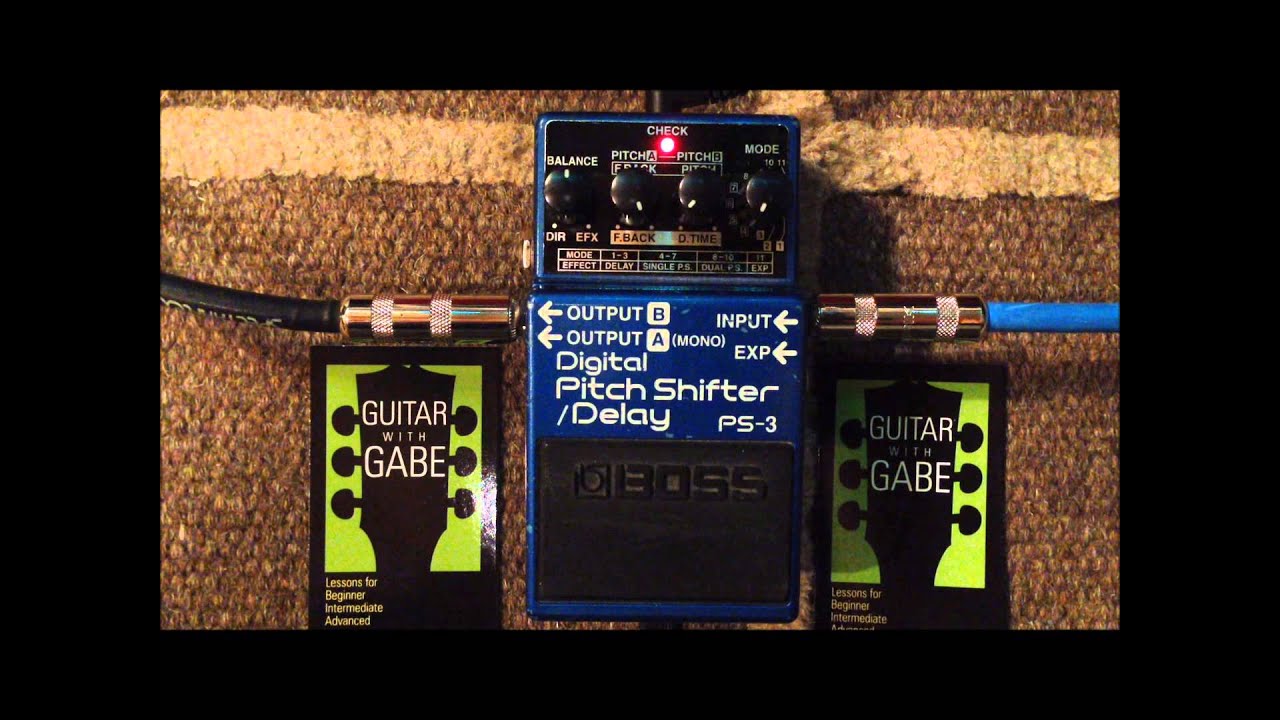 Boss PS-3 - Pitch Shifter / Delay Demo - YouTube