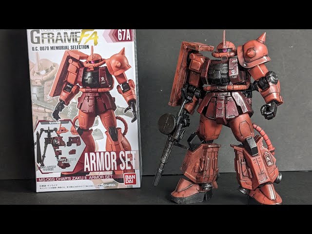 GフレームFA 一年戦争セレクト】シャア専用高機動型ザクⅡ - YouTube