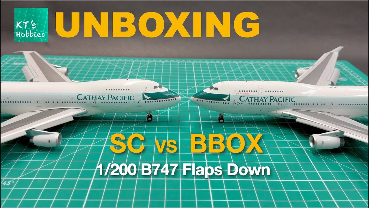 SC models 1/200 Cathay Pacific B747-200 B-HKG (Flaps Down