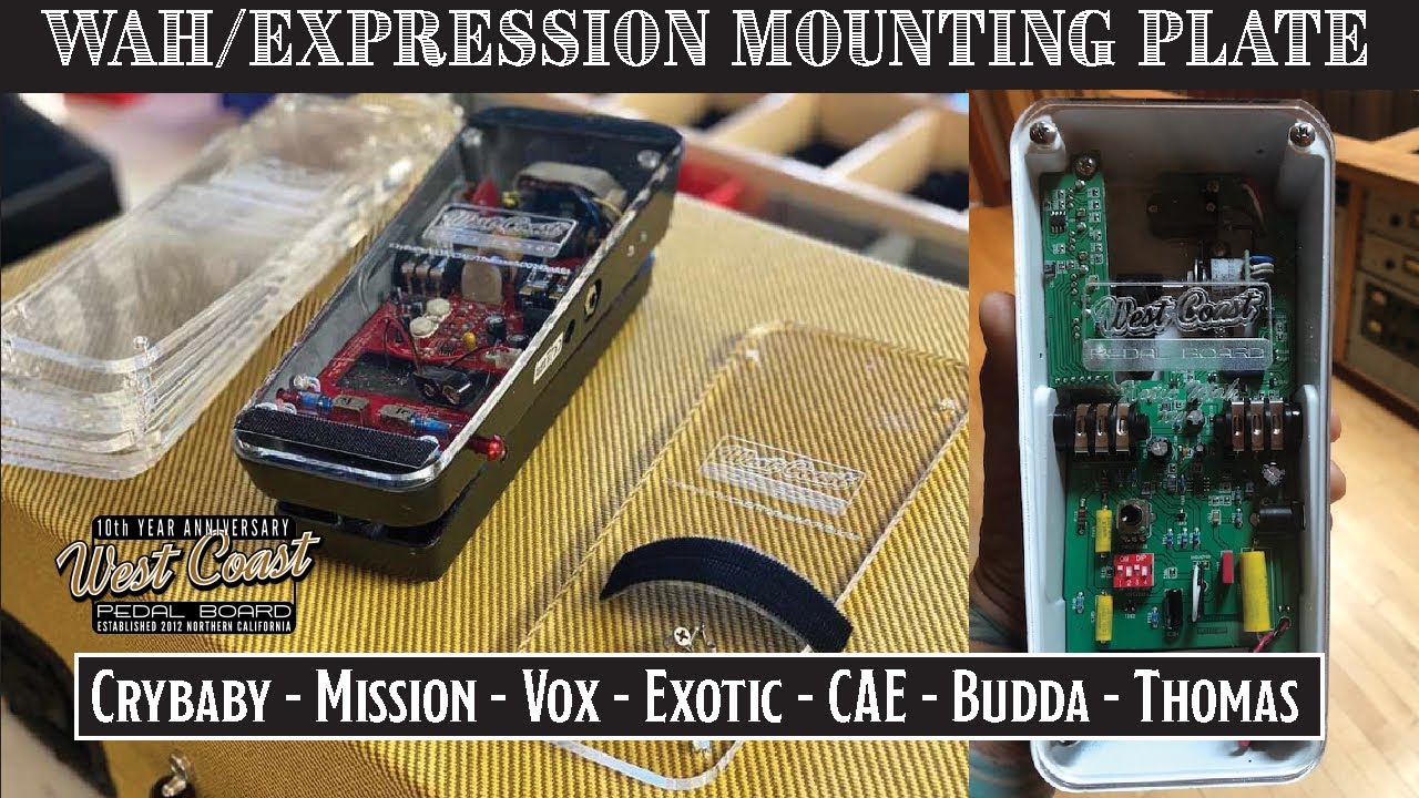 Exotic XW1 Wah Fastener Plates - Made in the USA