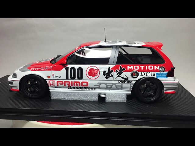 ONEMODEL 1/18 Honda Civic EF9 MUGEN Gr.A JTC 1990 #100 IDEMITSU