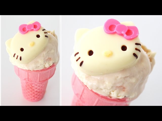Hello Kitty Ice Cream | ハローキティのアイスクリーム - YouTube