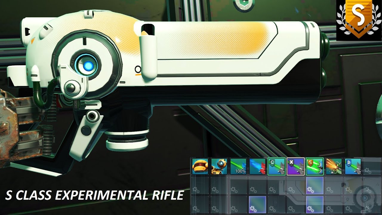 No Man's Sky - White & Orange S Class Experimental Rifle Multitool