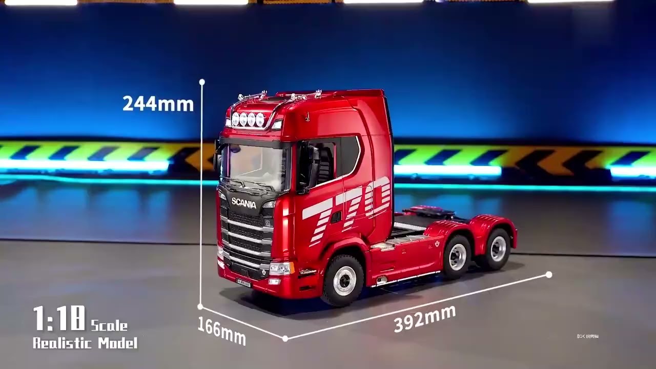 Huina 1：18 19CH Scania Alloy Remote Control Engineering Vehicle