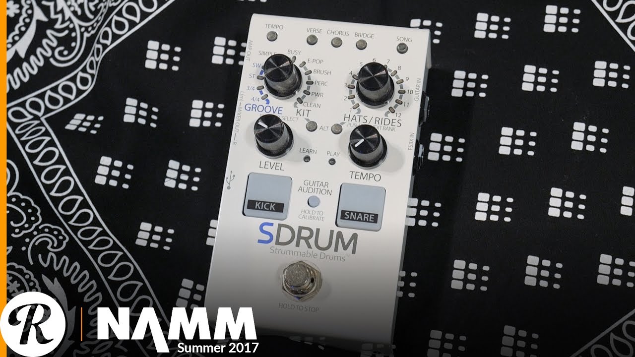 Digitech SDRUM Strummable Drums at Summer NAMM 2017 - YouTube