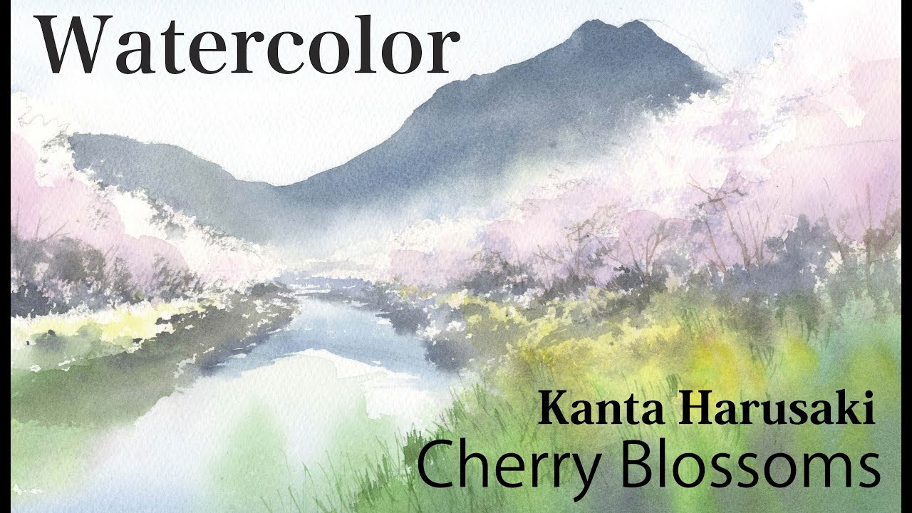 Watercolor demonstration [Cherry Blossoms] Kanta Harusaki 春崎幹太