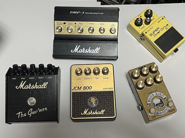 Marshall JCM800 Overdrive Pedal 購入紹介 & 比較動画とか色々 - YouTube