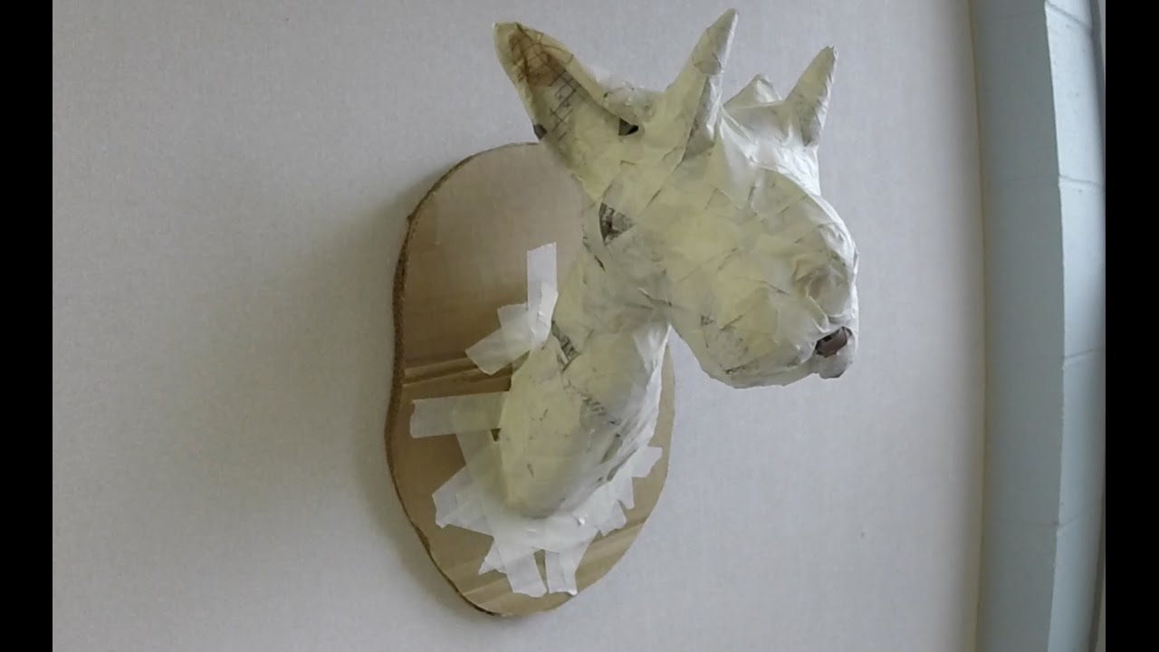 How to Make a Paper Mache Trophy Head, pt. 1 - YouTube