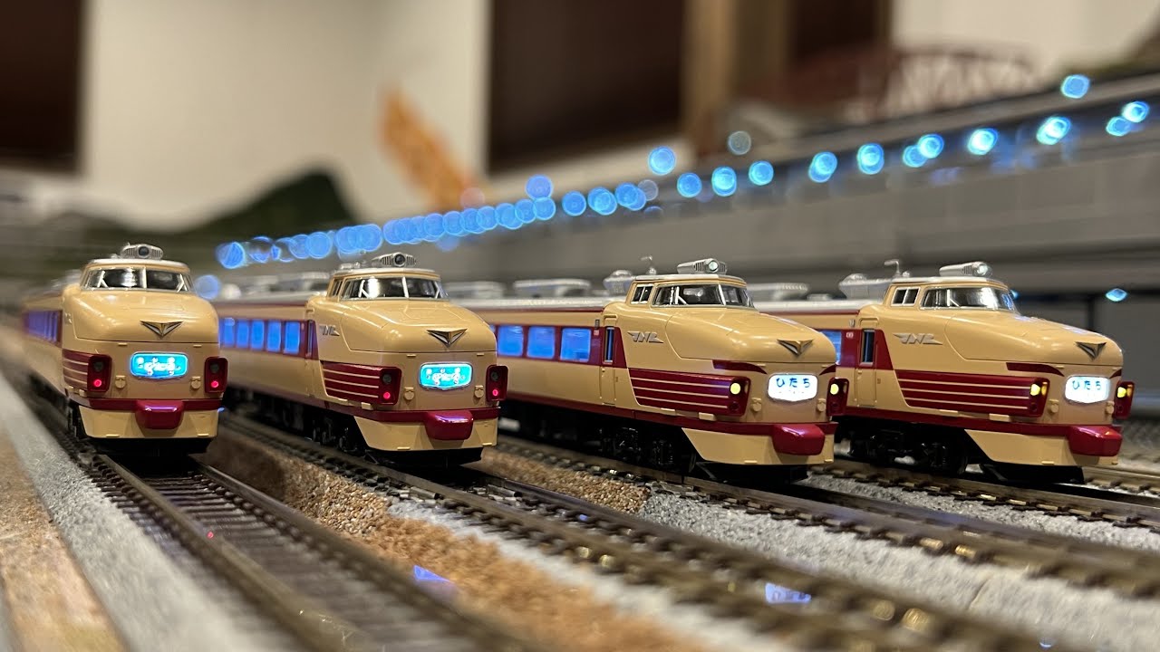 Nゲージ】KATO 485系初期形 開封・室内灯取り付け・？？・走行動画