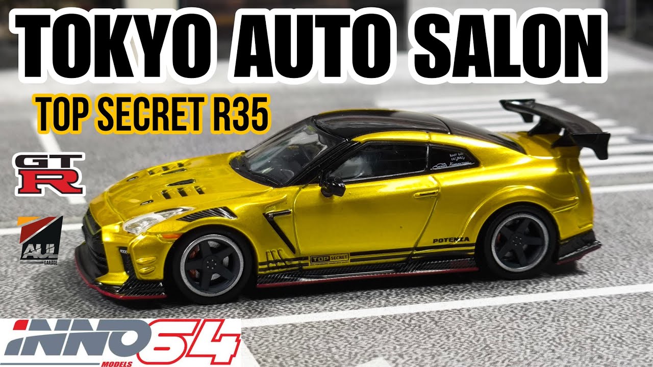 1/64 Nissan GT-R R35 Top Secret Gold Tokyo Auto Salon 2024 Version