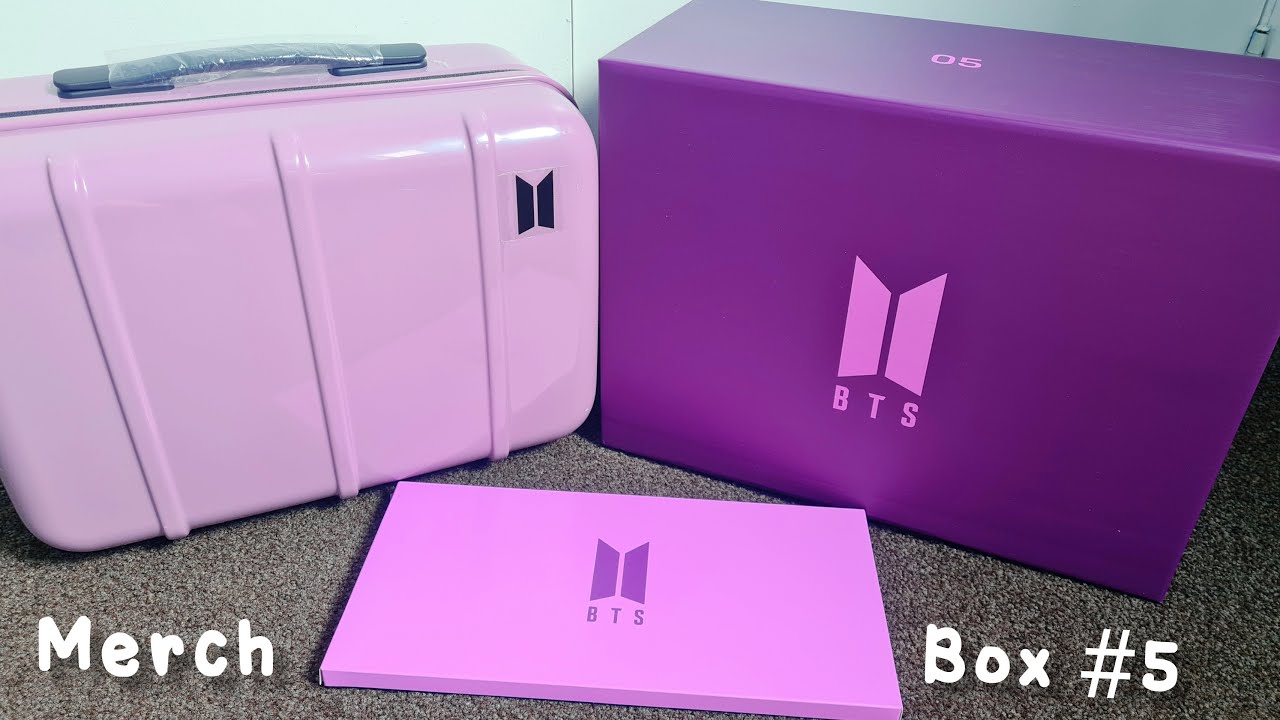 BTS Merch Box #5 Unboxing + What can fit? - YouTube