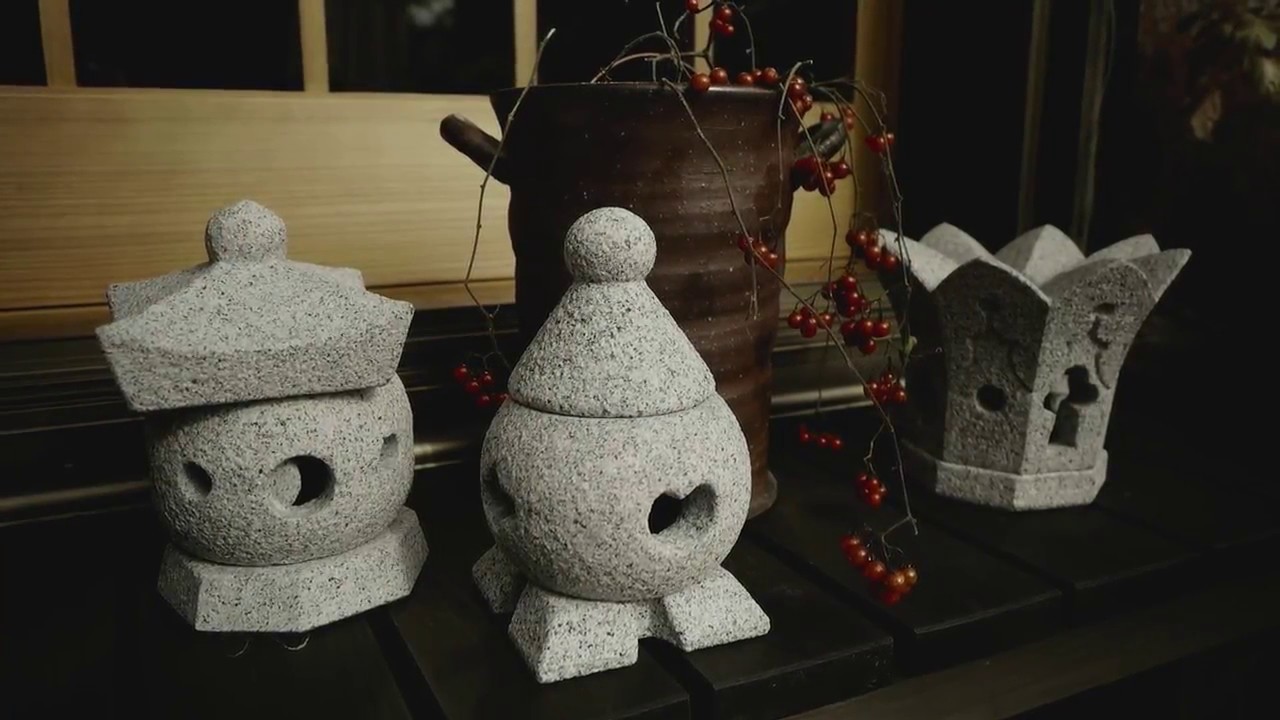 茨城県伝統的工芸品 日本語版 真壁石燈籠 - YouTube