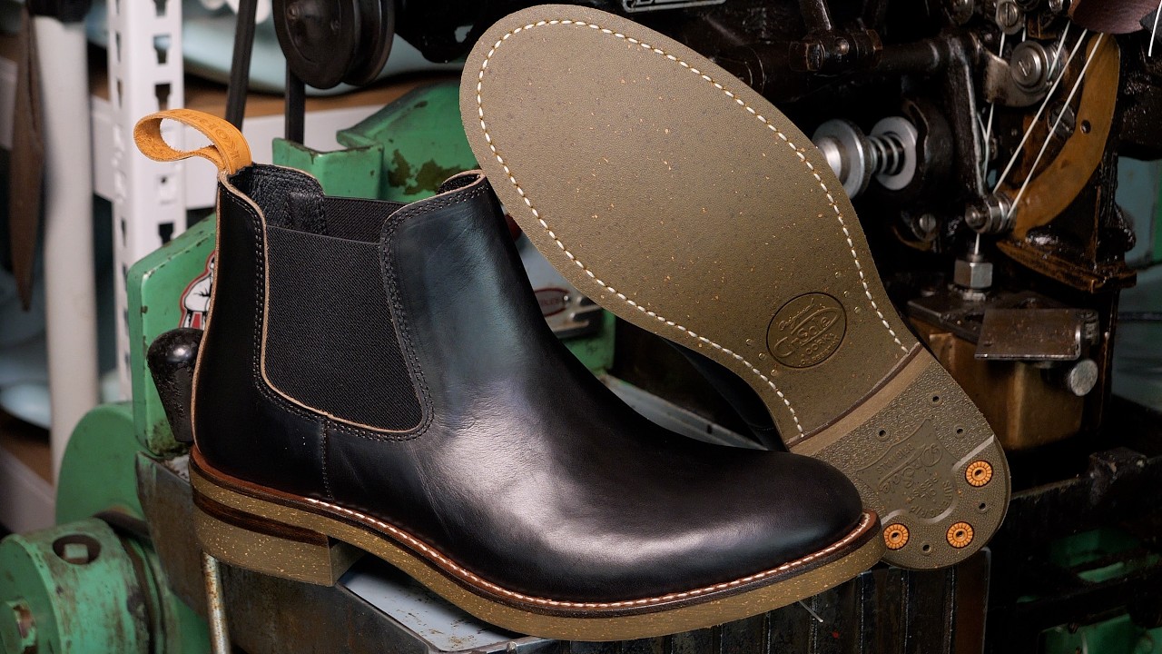 Making Chromexcel Chelsea Boots by a 47-Year Shoemaker & Busan