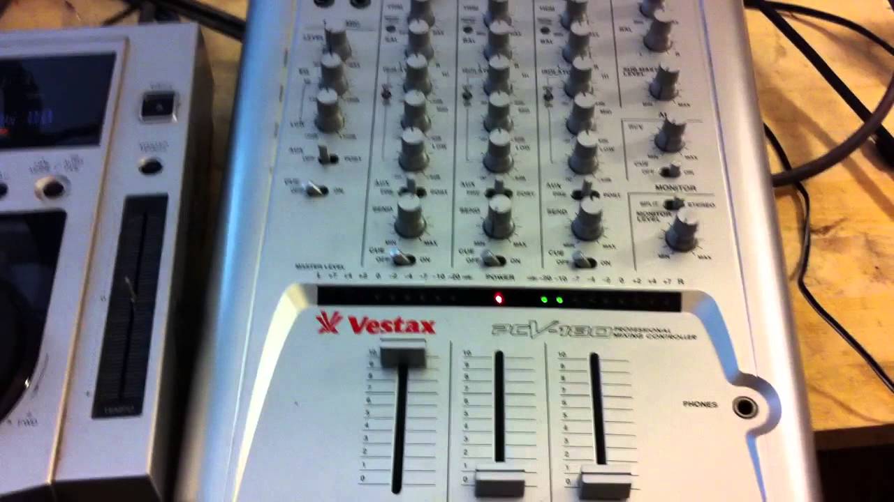 Test CDJ100S + Vestax PCV180 - YouTube