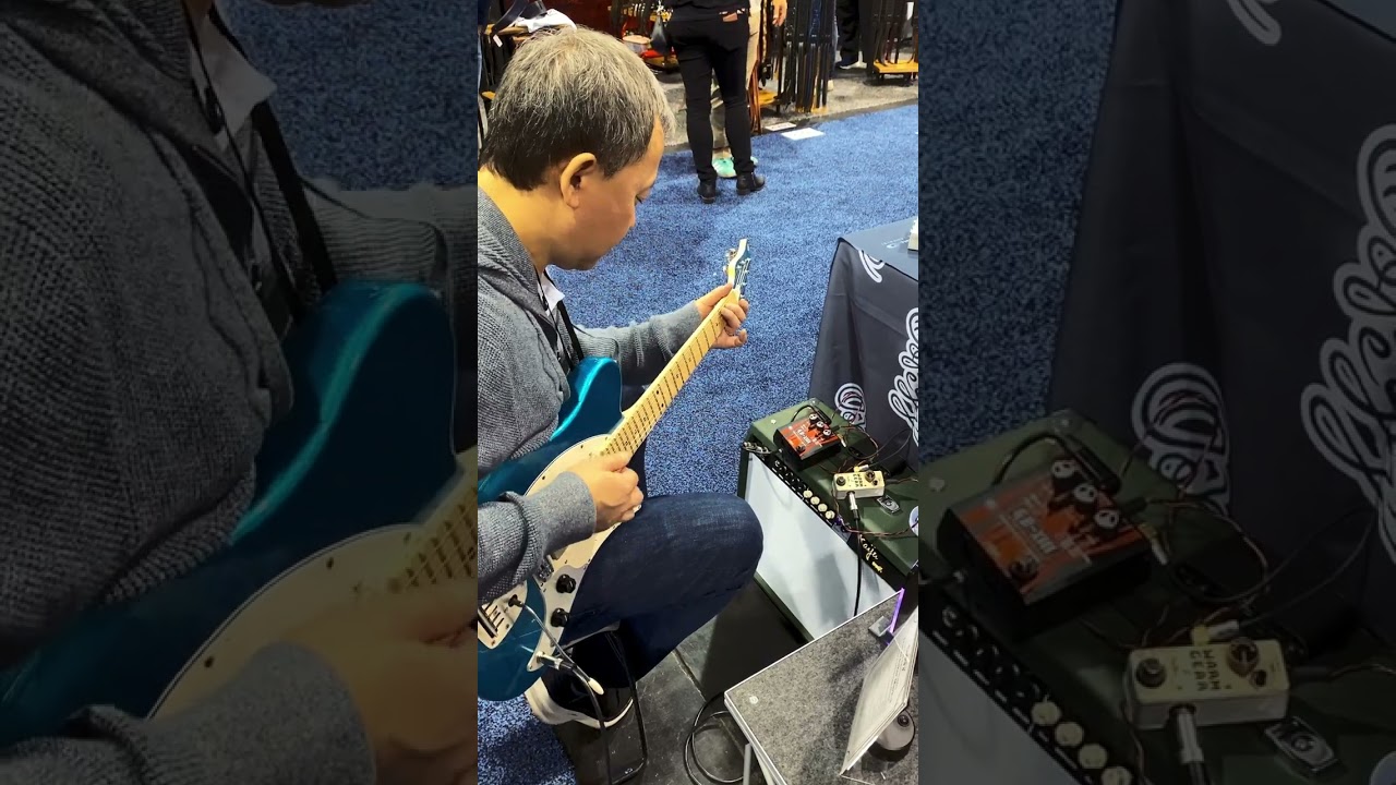 Ovaltone - GD-XIII distortion pedal with Takeshi Akimoto @ NAMM