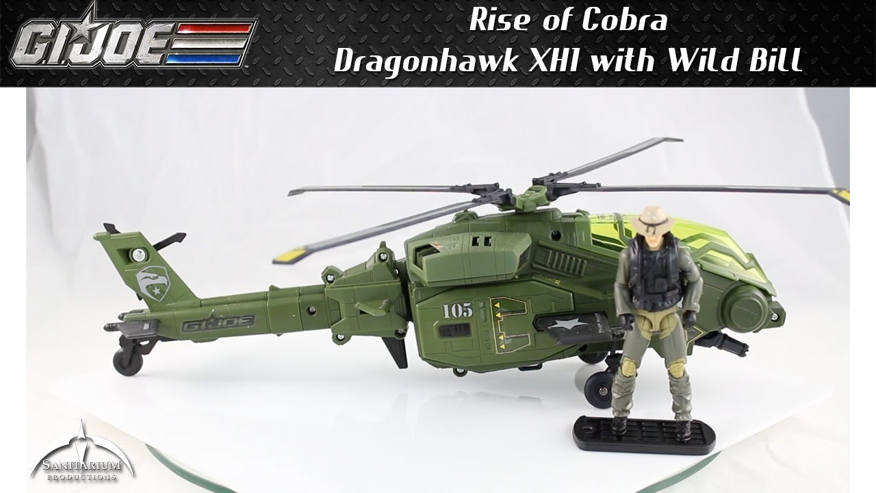 GI Joe Rise of Cobra Dragonhawk XH1 with Wild Bill Unboxing, Build