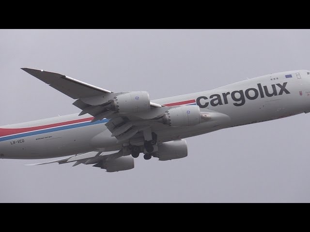 Cargolux Boeing 747-8F LX-VCD Landing & Take off | Komatsu Airport