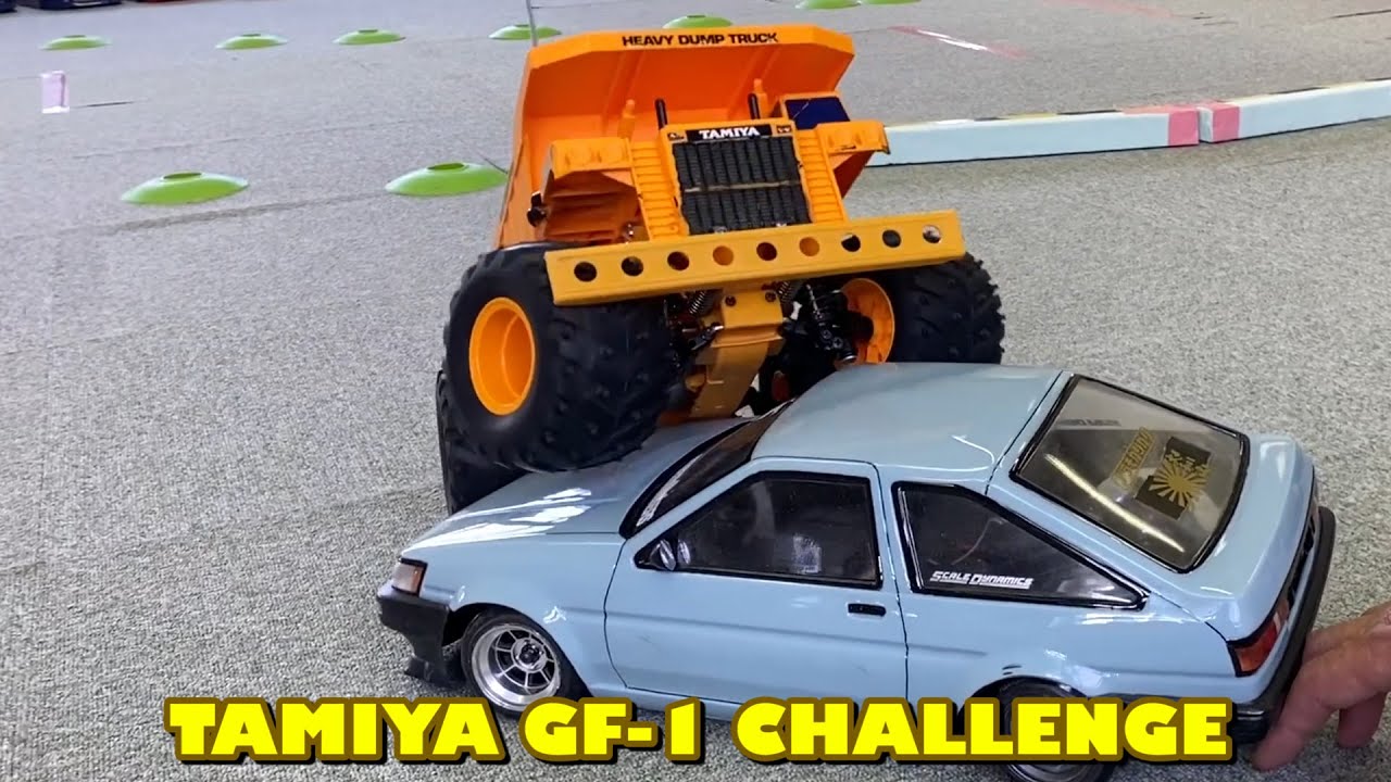 TAMIYA GF-1 CHALLENGE！タミヤ ヘビーダンプのクローラー！！ - YouTube