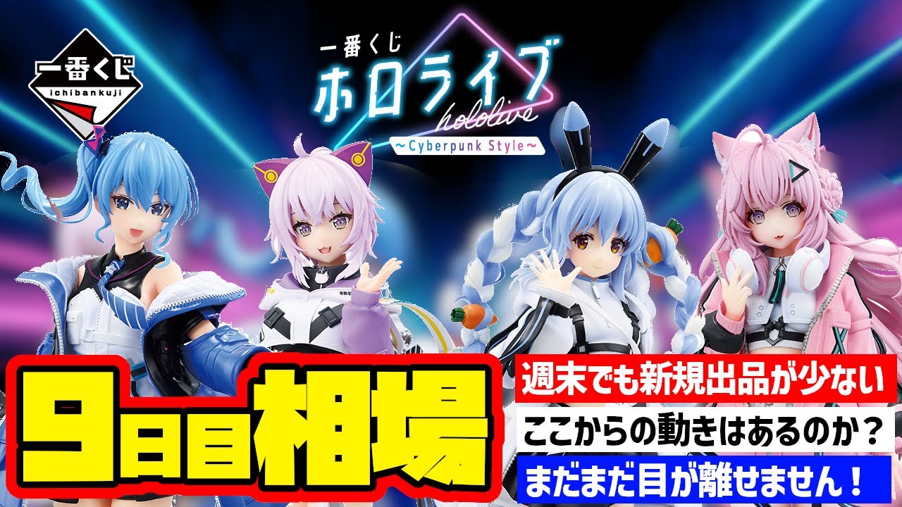 相場情報】9日目相場！一番くじ 一番くじ ホロライブ ～Cyberpunk