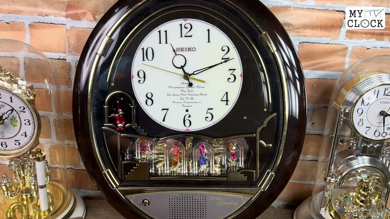 6 Melodies of SEIKO Wave Symphony RE551B Wall Clock セイコー