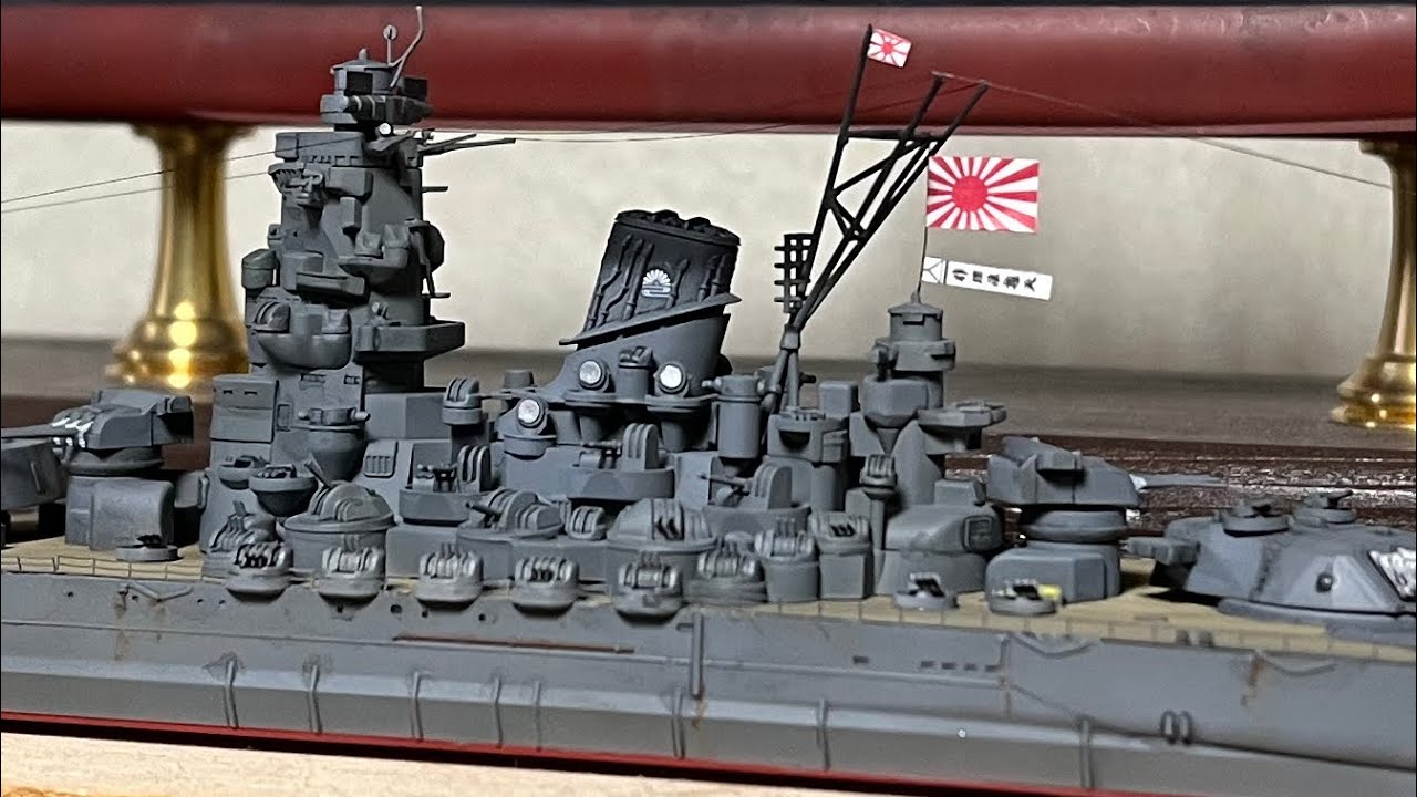 1/700 戦艦大和 田宮模型 ウォーターラインシリーズ（ジオラマ製作動画
