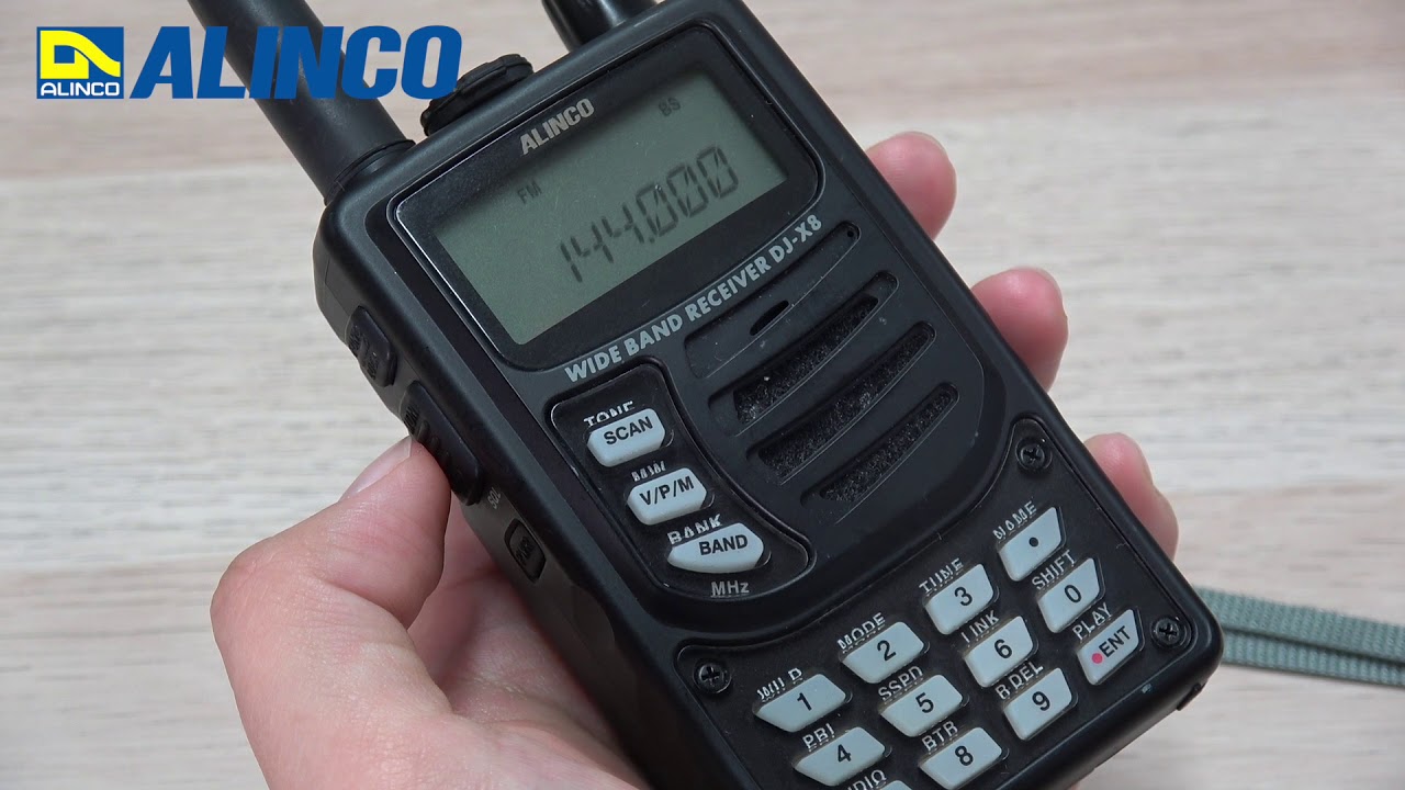 ALINCO DJ-X8 基本操作 VFOモード編 - YouTube