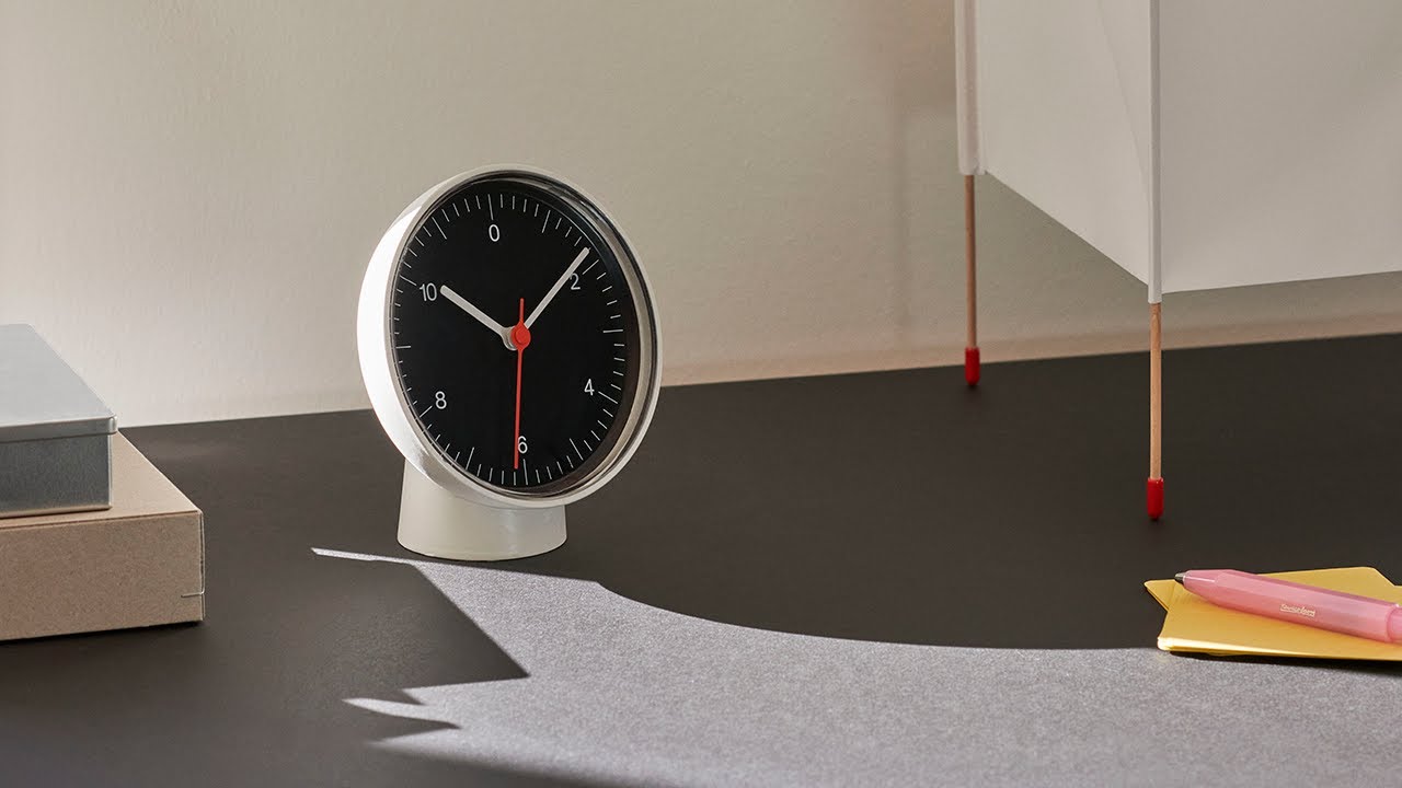 Jasper Morrison Table Clock for HAY - YouTube