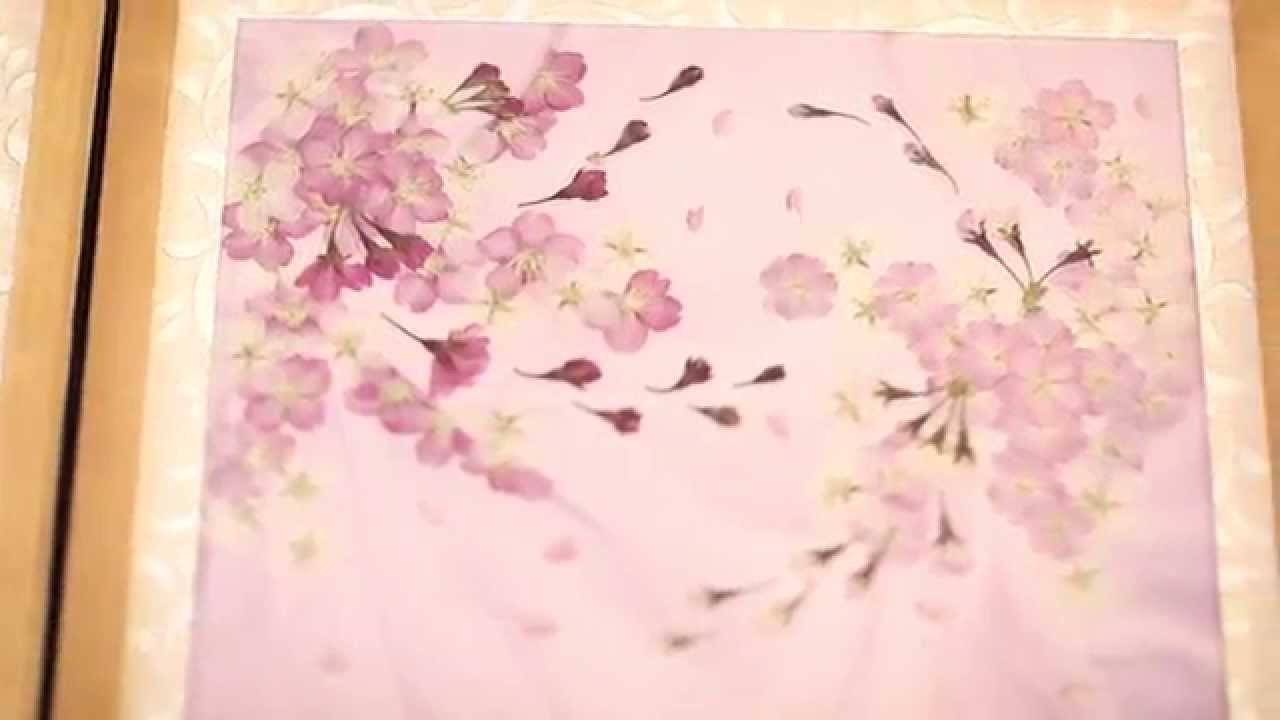 押し花屏風ができるまで | 押し花屏風 | 人形の優玉