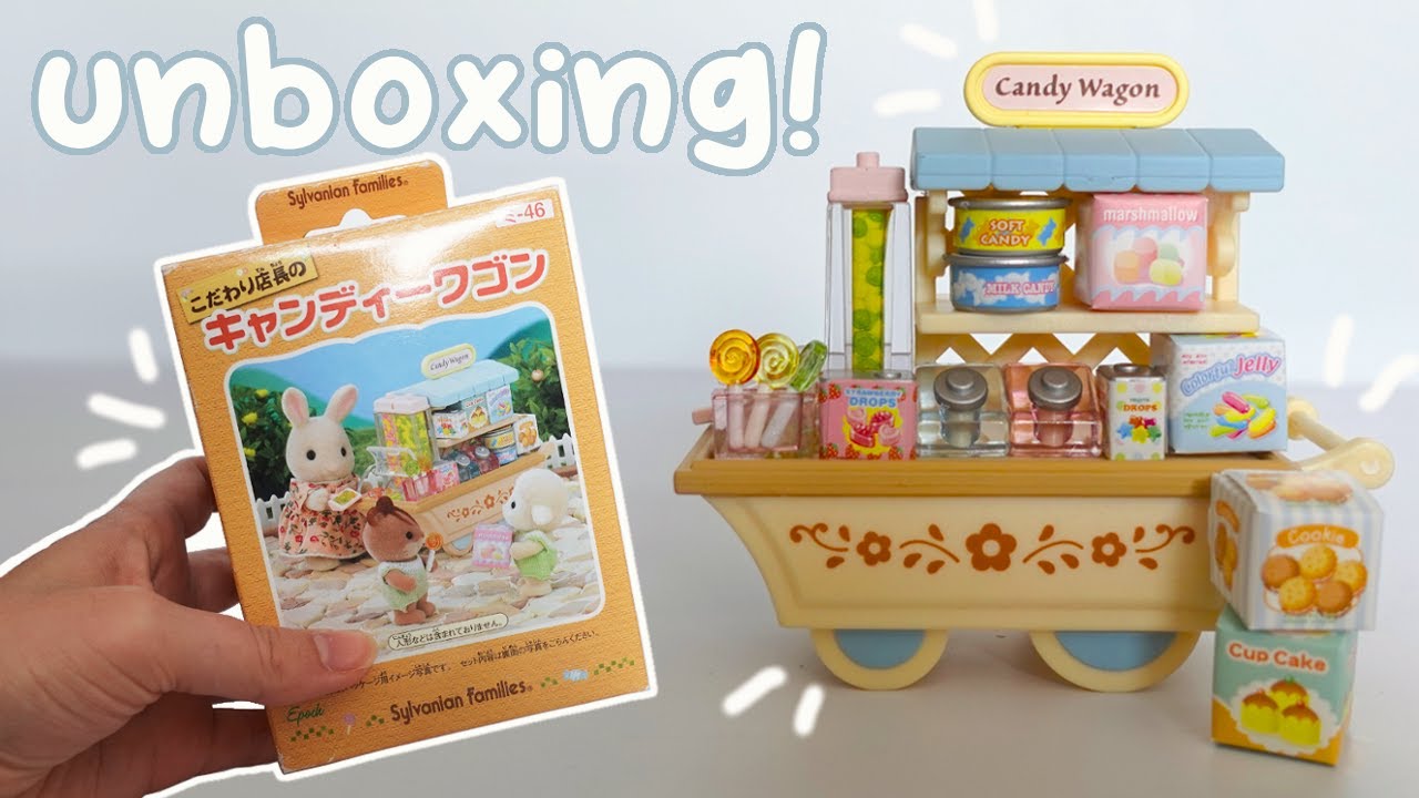 Vintage Japanese Candy Wagon unboxing! Sylvanian Families