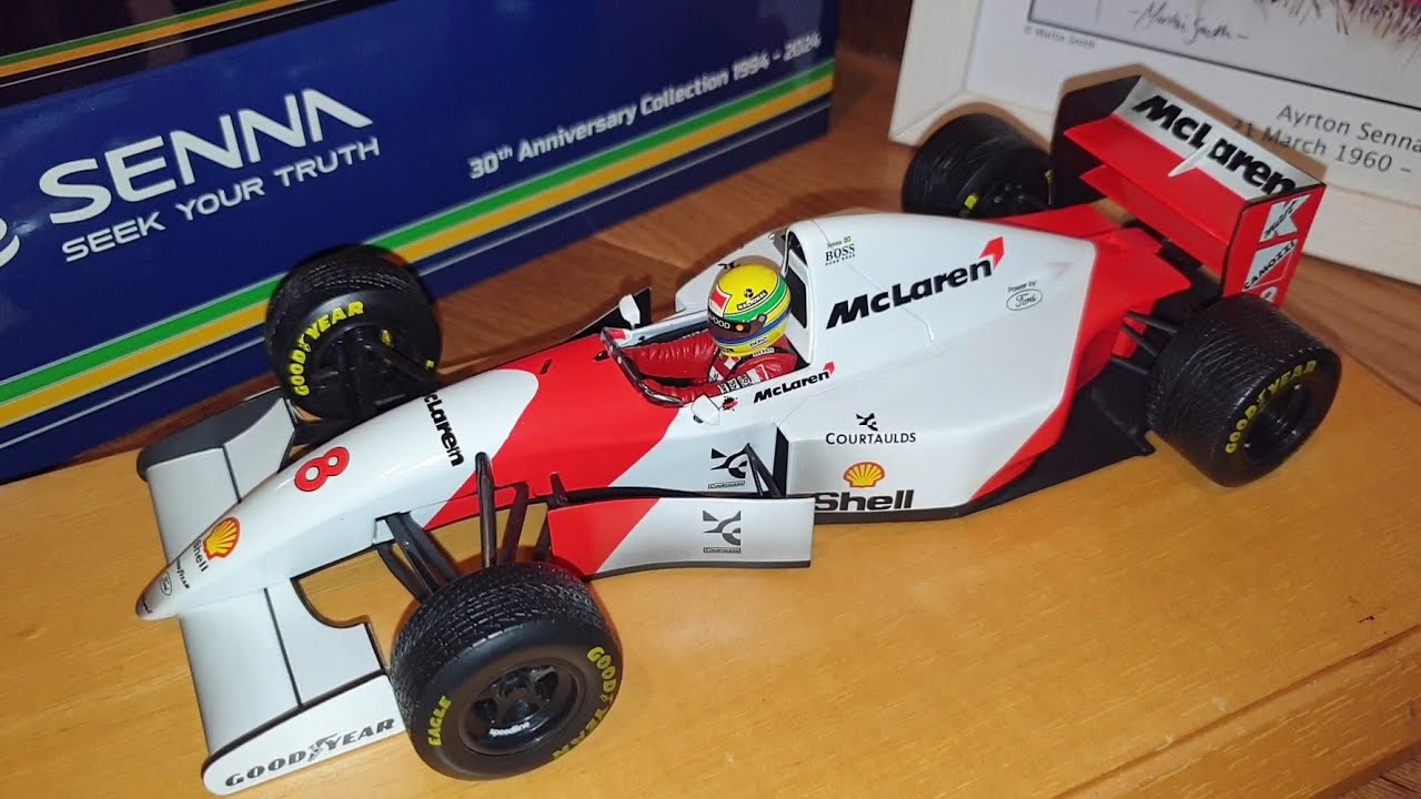 1/18 Ayrton Senna 1993 Europe GP Donington - Race Finish Version