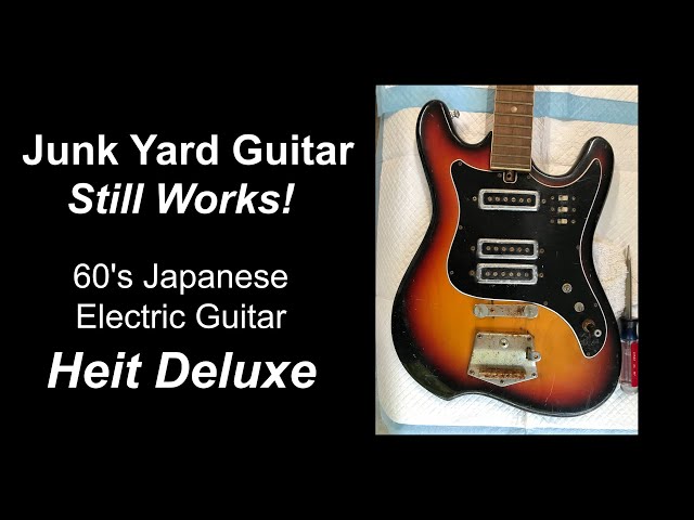 Junk Yard Guitar Still Works! 60's Japanese Electric Guitar Heit