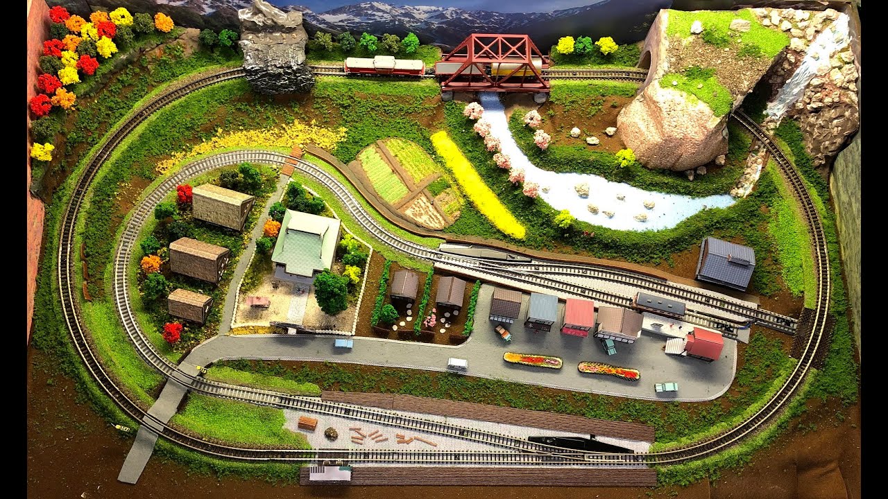 Zゲージ鉄道模型レイアウト作成（仕上げ収納編） - YouTube