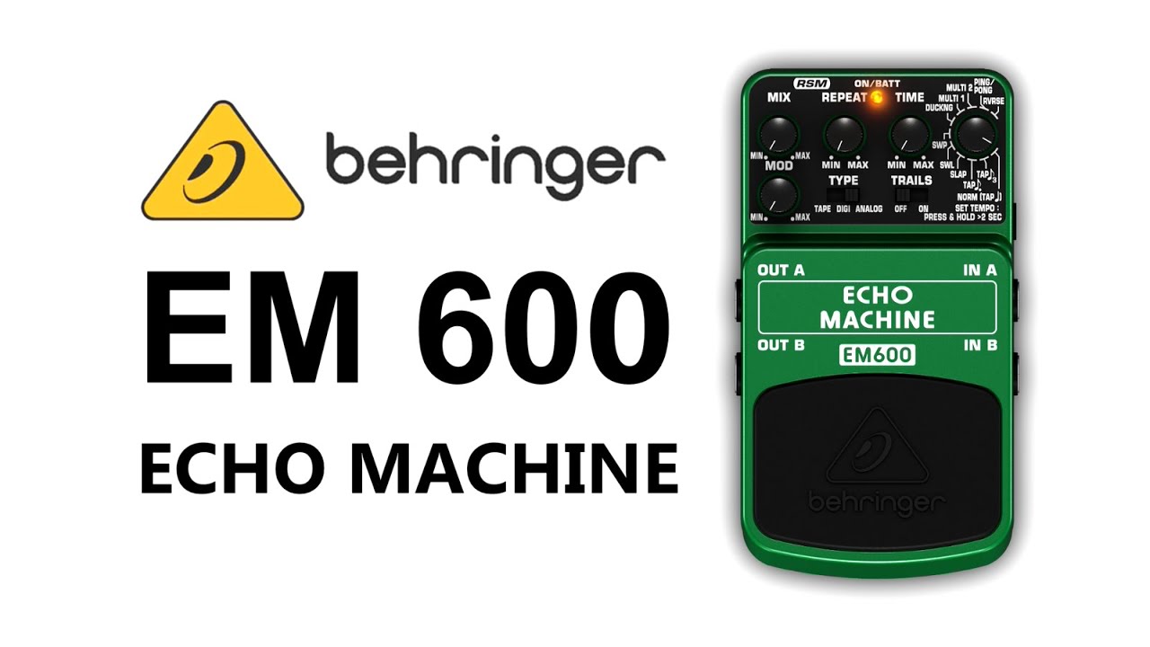 Behringer EM600 Echo Machine - Stereo Delay - YouTube