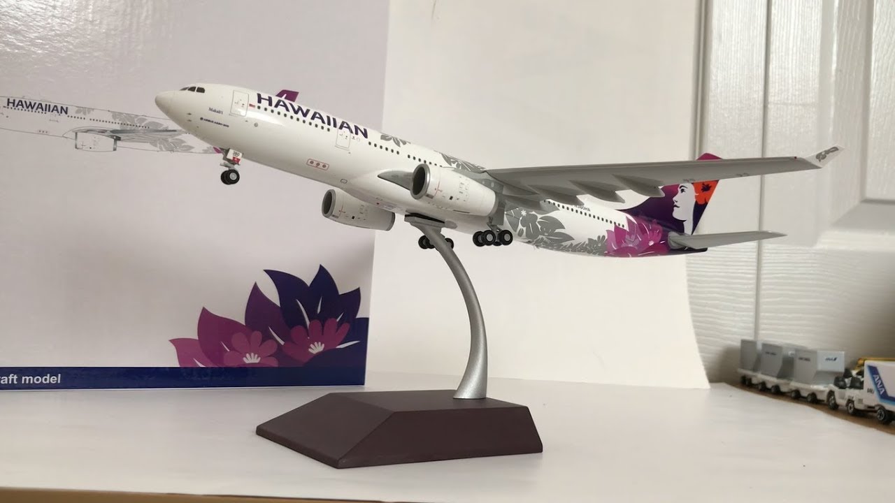 飛行機模型] Gemini 200 ハワイアン航空 A330-200 1:200 - YouTube