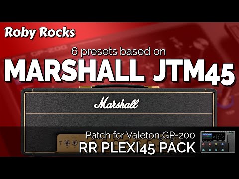 Valeton GP-200 - GP-200LT | Marshall JTM45 | Patch RR PLEXI45