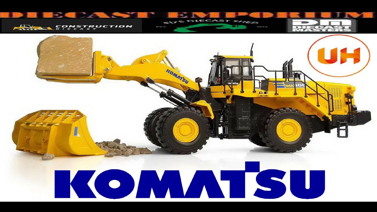 1:50 Scale Universal Hobbies Komatsu WA600-8 Stone Handler Wheel