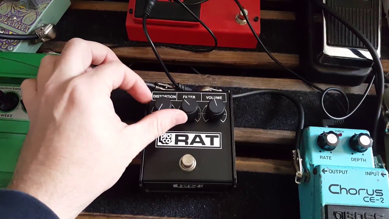 Vintage Proco Rat Whiteface 1984 LM308N Demo - YouTube