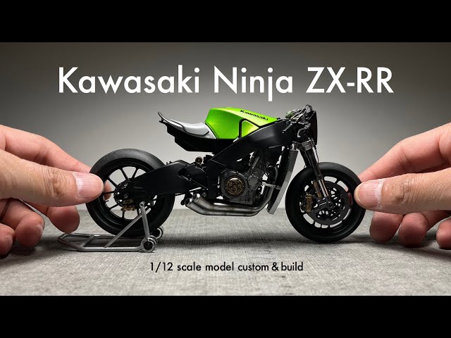 Building Tamiya 1/12 Kawasaki Ninja ZX-RR Scale Model Custom - YouTube