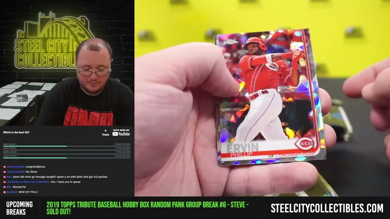2019 Topps Chrome Sapphire Edition Baseball Box Random Division