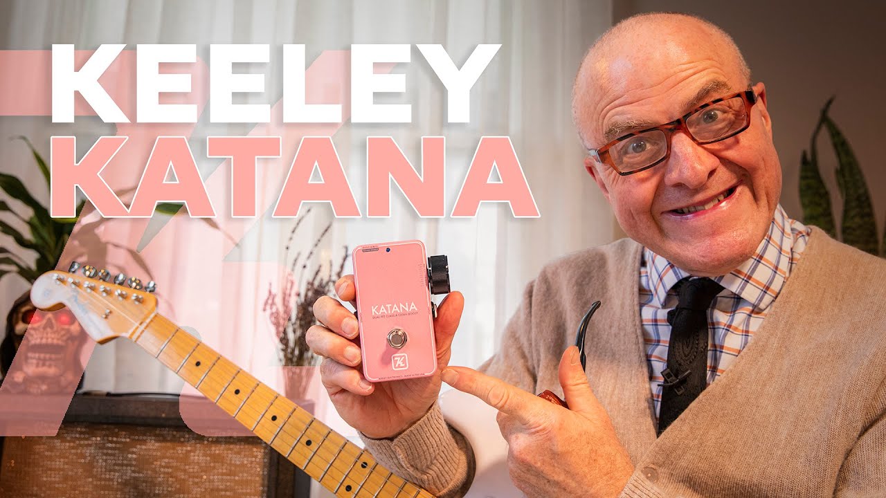 Keeley Mini Katana Clean Boost Pedal - New Light Pink, Sweetwater