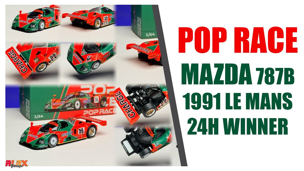 Pop Race PR64-301 - Mazda 787B - 1991 Le Mans 24H Winner | Alax