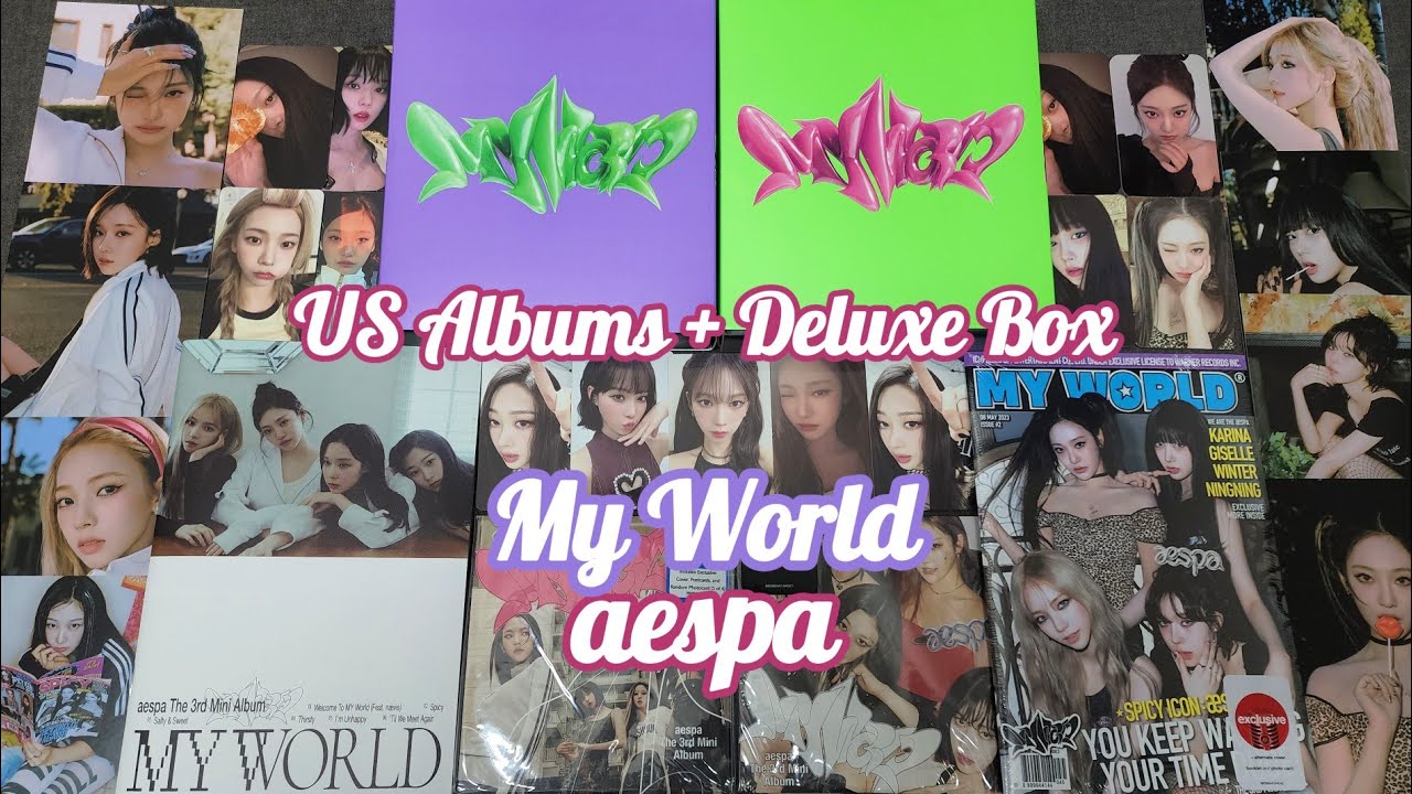 Unboxing] aespa ⟡ My World Deluxe Box Sets ♡ SM Global Shop