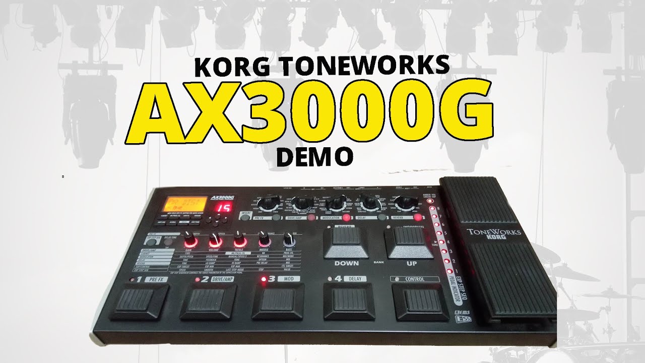 KORG TONEWORKS AX3000G Guitar Multi-effects Demo - YouTube