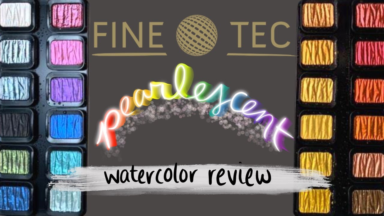 FineTec Pearlescent Colors Watercolor Review & Demo - YouTube
