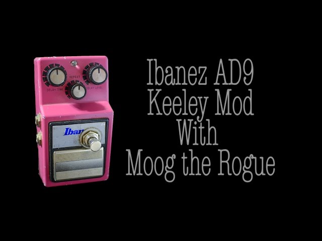 Ibanez - AD9 Analog Delay with Keeley Mod (Moog Soundscapes) - YouTube