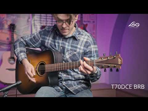 Electro Acoustic Guitar LAG T70DCE - YouTube